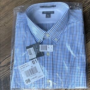 Eddie Bauer Wrinkle Free Slim Fit Oxford Shirt Atlantic XL